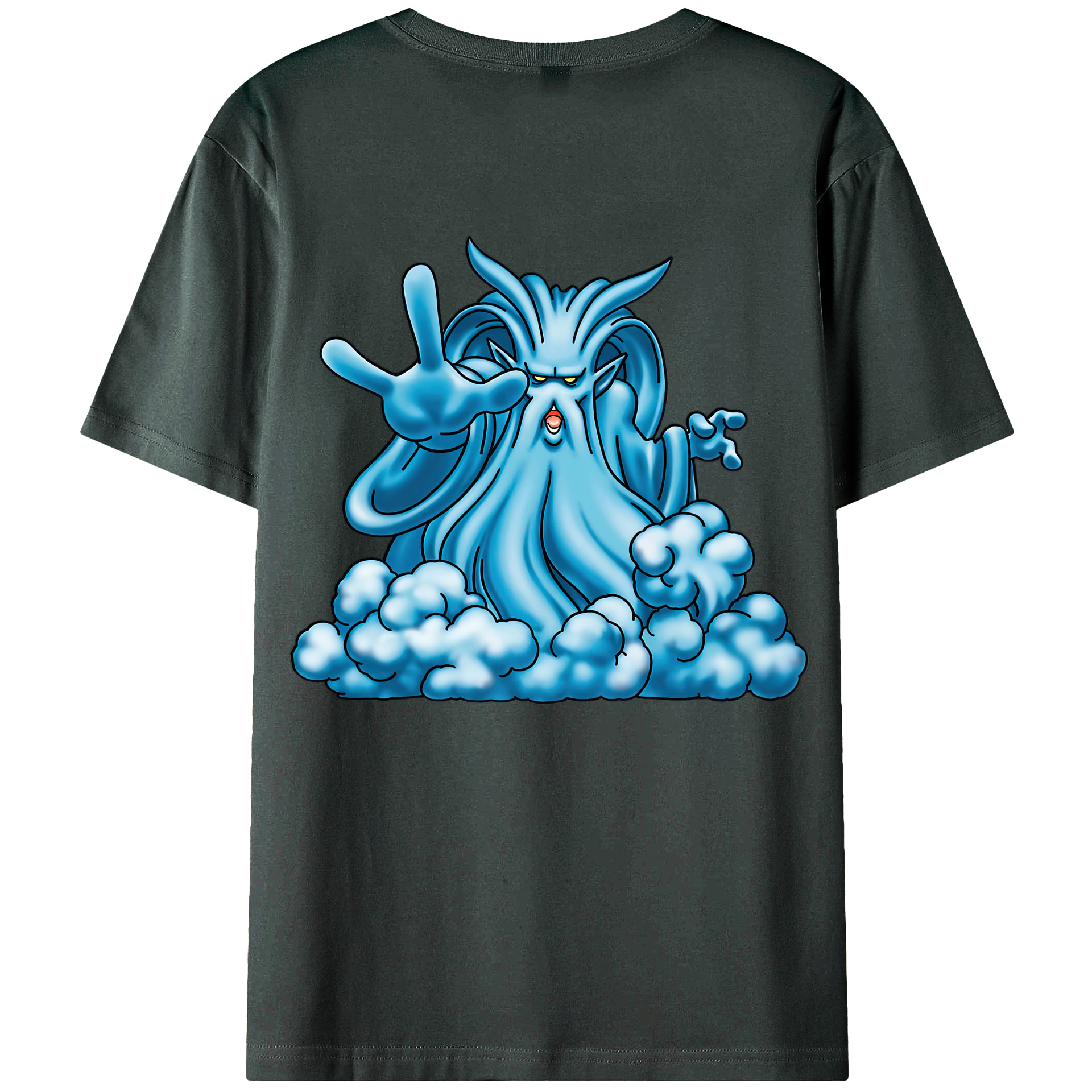 （画像用） ドラゴンクエスト Doragon Kuesuto Dragon Quest 綿100％ メンズ半袖Tシャツ（バックプリント） 通気性